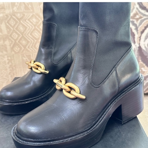 Coach Kenna Leather Booties - Picture 4 of 11